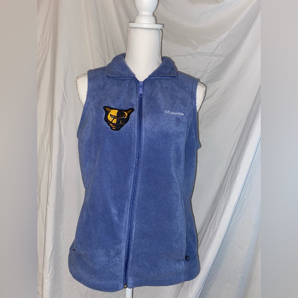 Fleece blue columbia vest